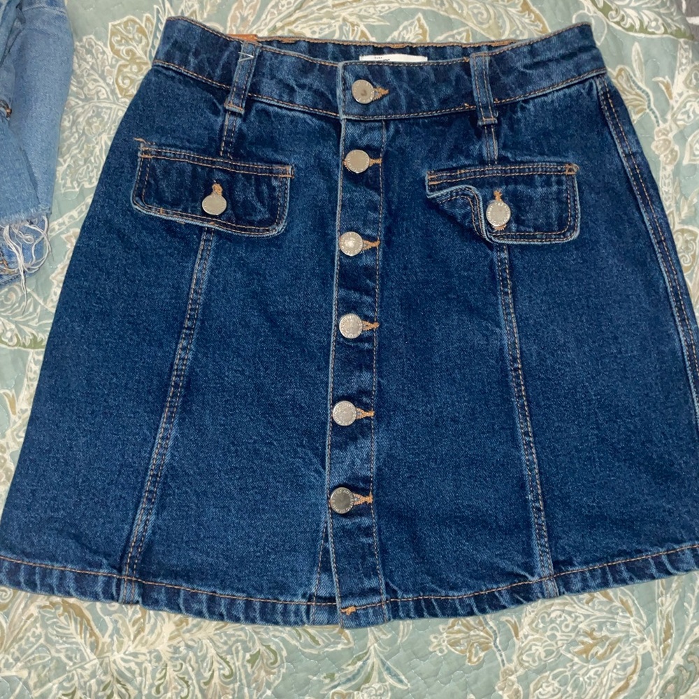 Zara premium denim skirt